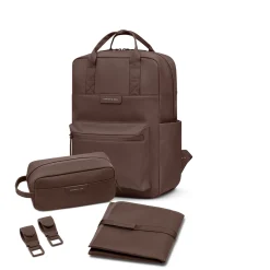 Bergen Pro Diaper Backpack Set Chocolate Brown