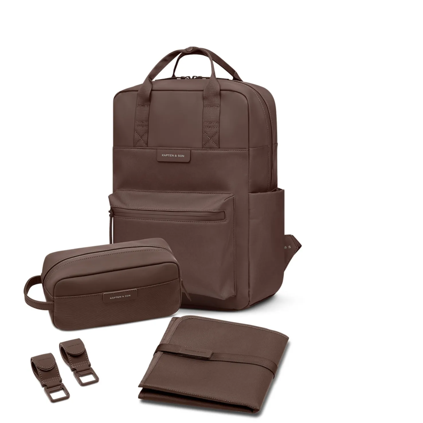 Bergen Pro Diaper Backpack Set Chocolate Brown