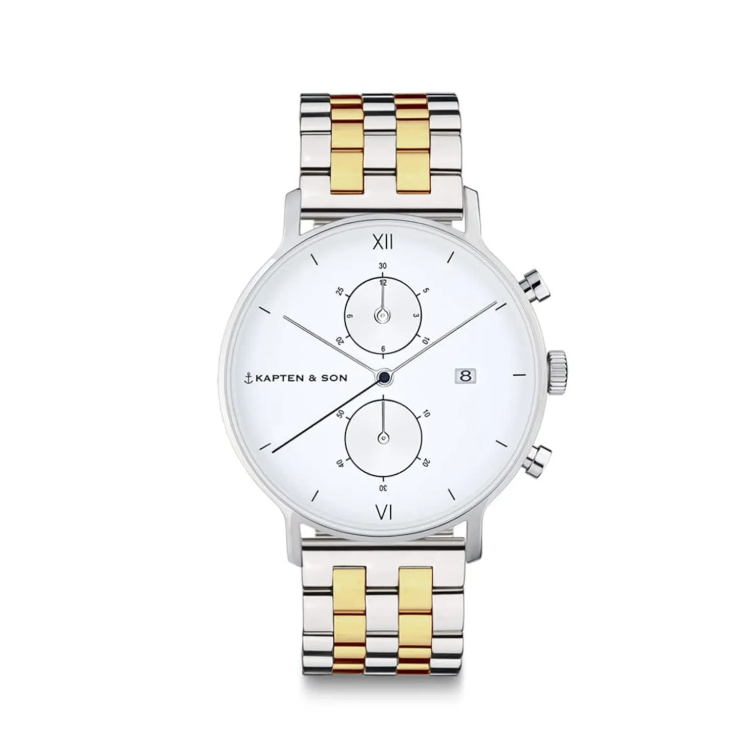 Chrono Small Silver Bicolor Steel