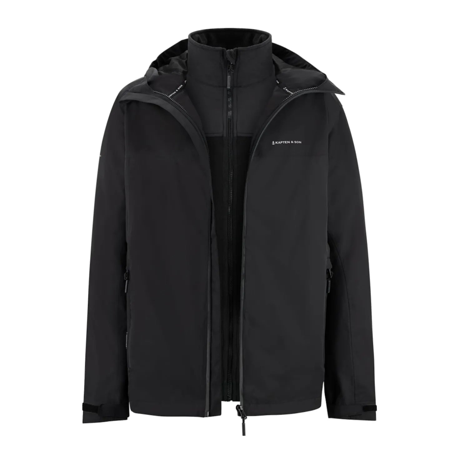 Everyday 3in1 Rain Jacket All Black