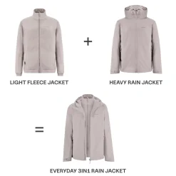 Everyday 3in1 Rain Jacket Muted Rose