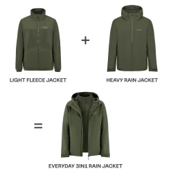Everyday 3in1 Rain Jacket Olive