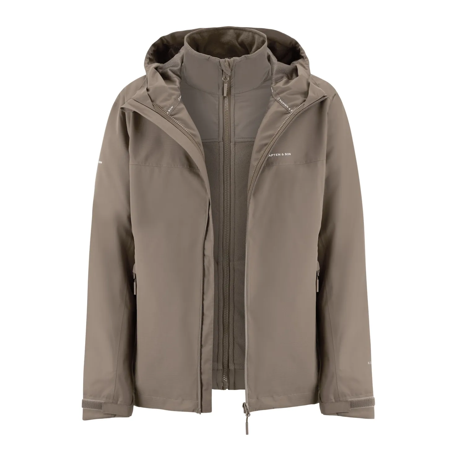 Everyday 3in1 Rain Jacket Taupe