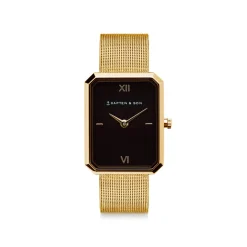 Grace Gold Black Mesh