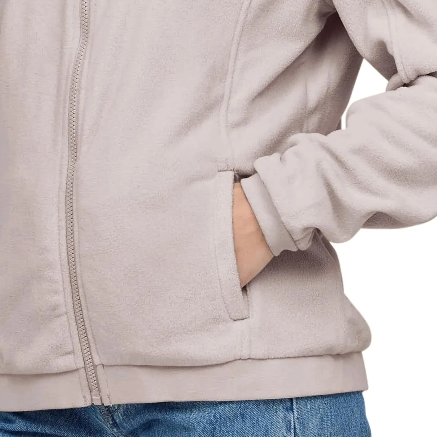 Light Fleece Jacket Muted Rose