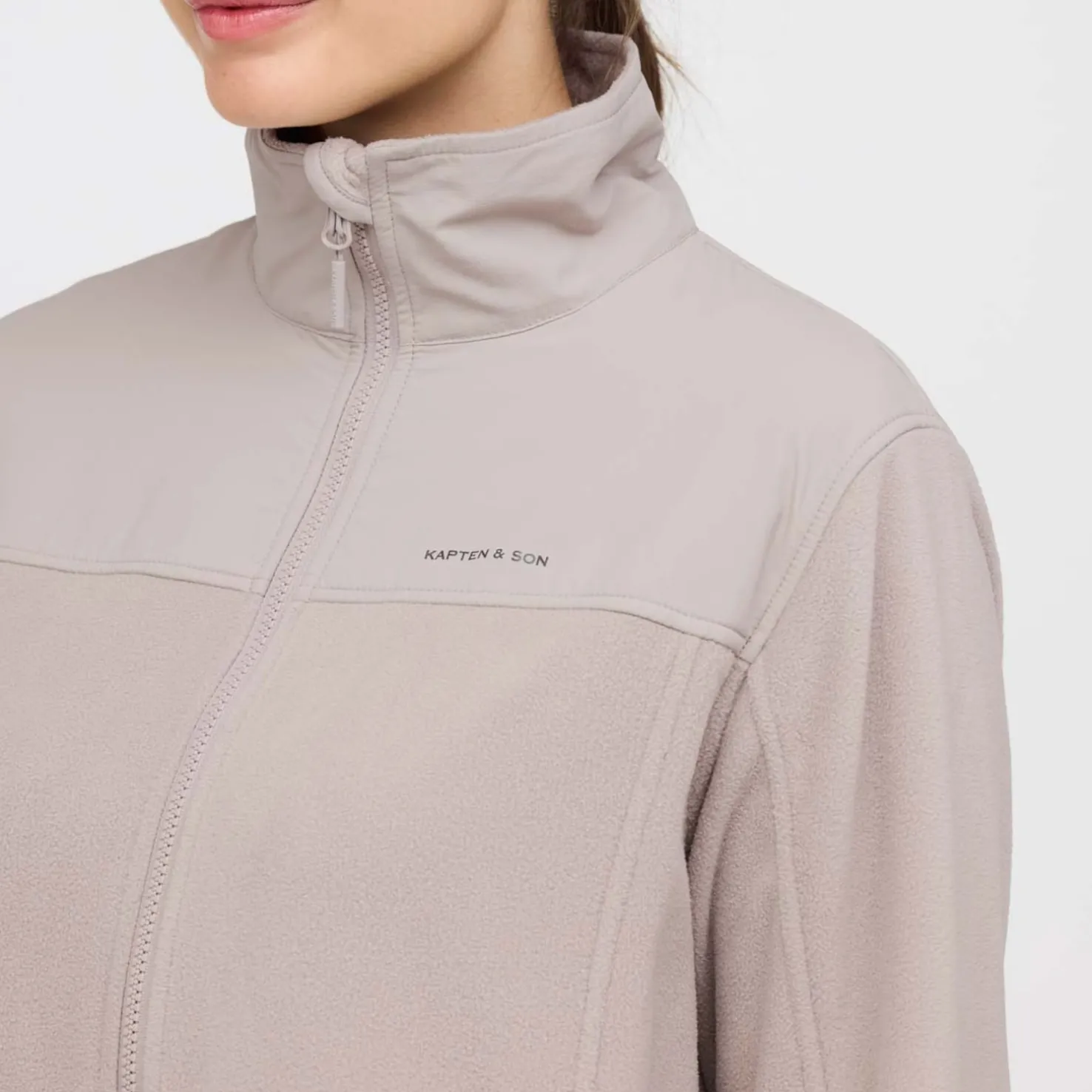 Light Fleece Jacket Muted Rose