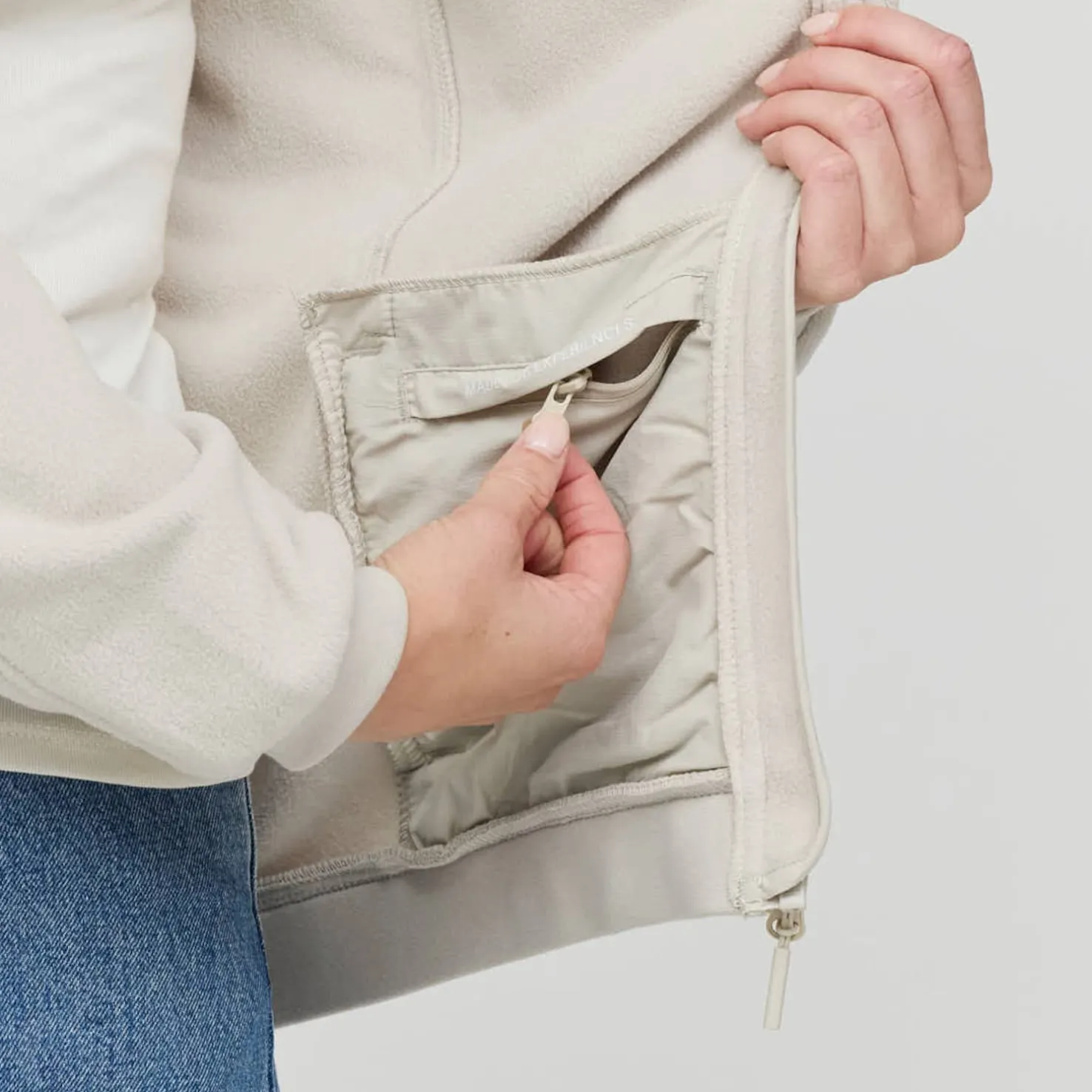 Light Fleece Jacket Sandstone
