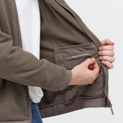 Light Fleece Jacket Taupe