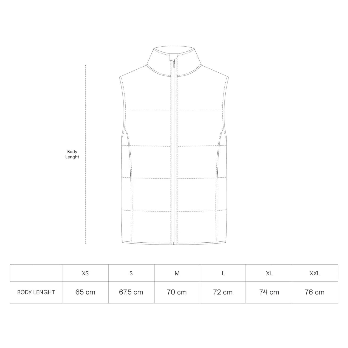 Light Puffer Vest All Black