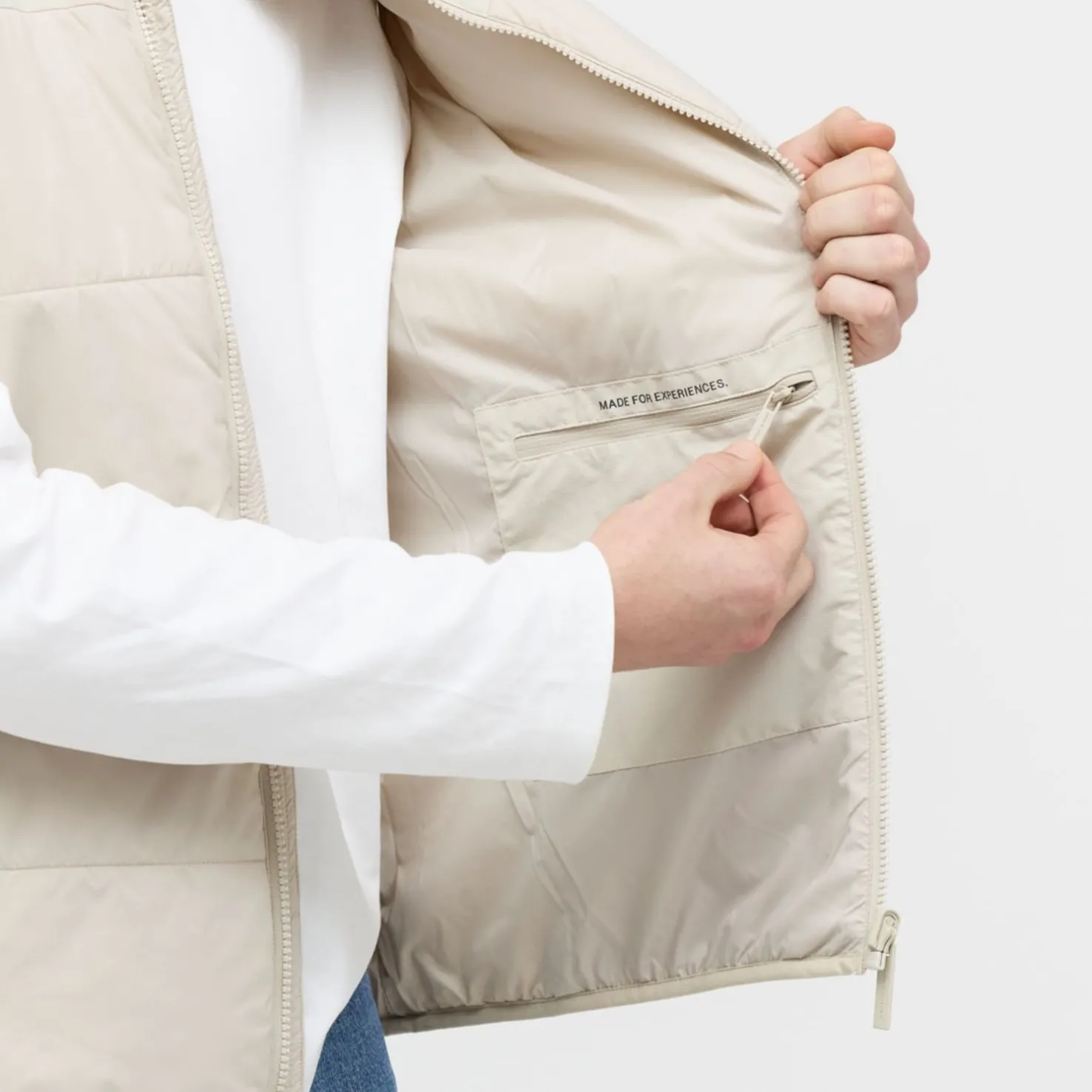 Light Puffer Vest Sandstone