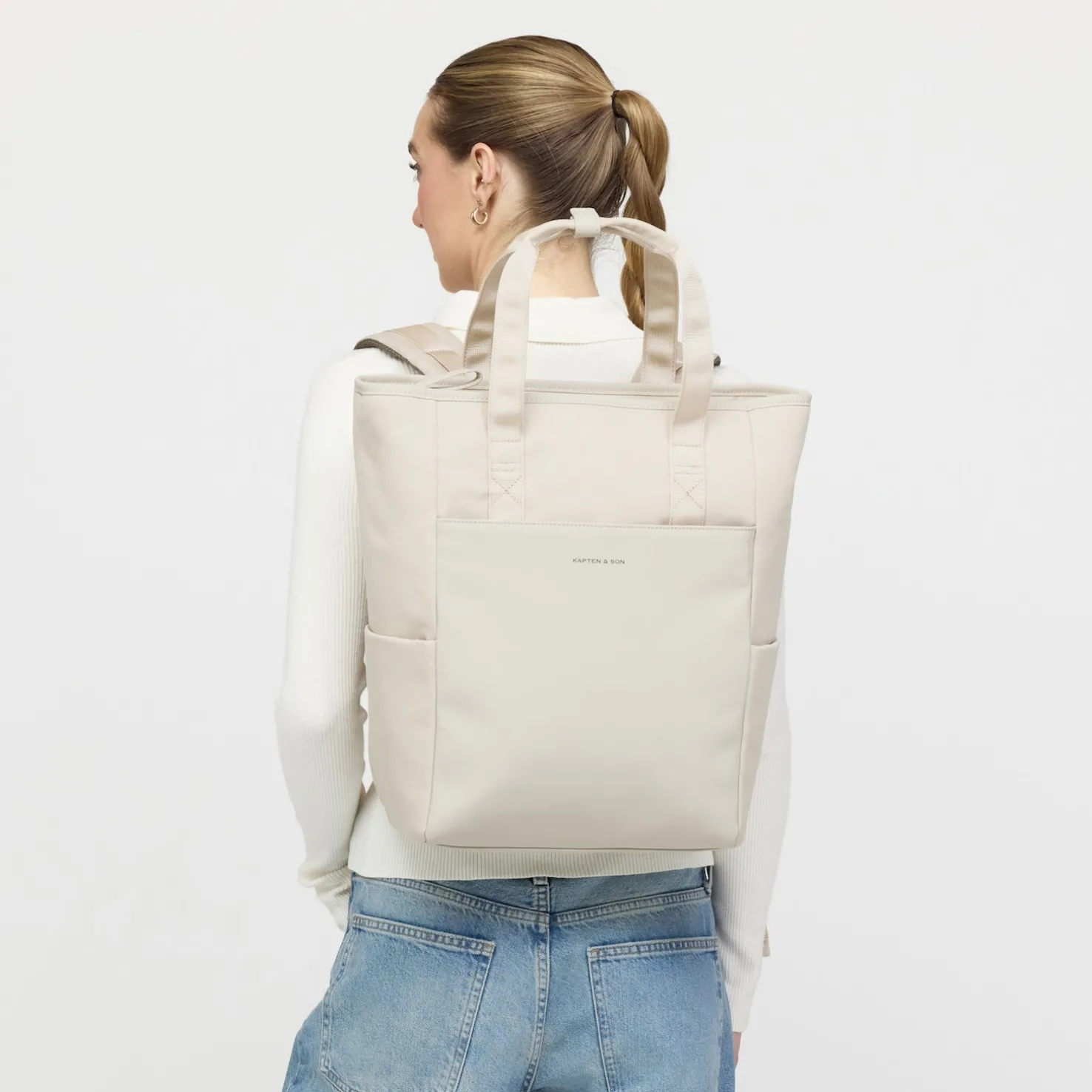 Lindby Pro Diaper Backpack Set Sandstone