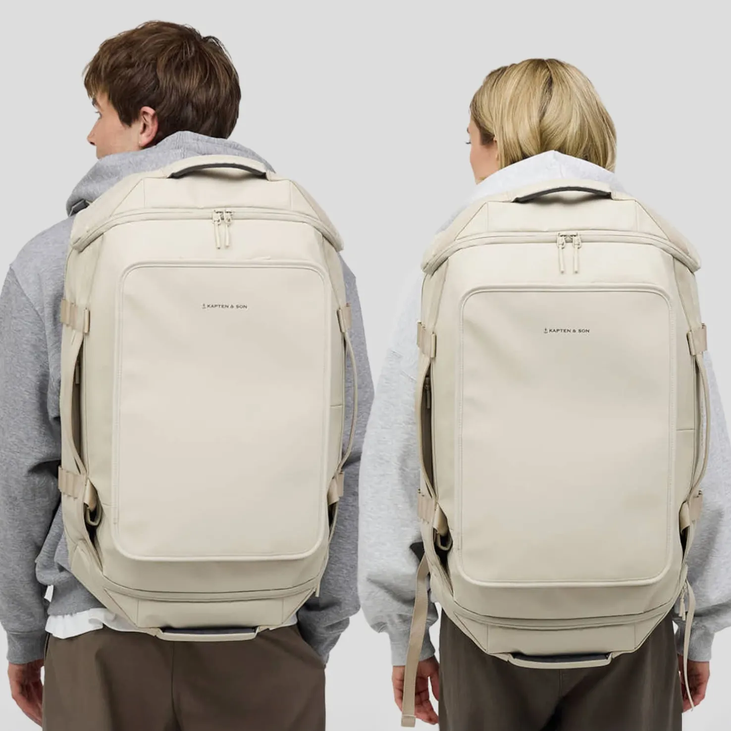 Lisbon Duffle Backpack Large Sandstone