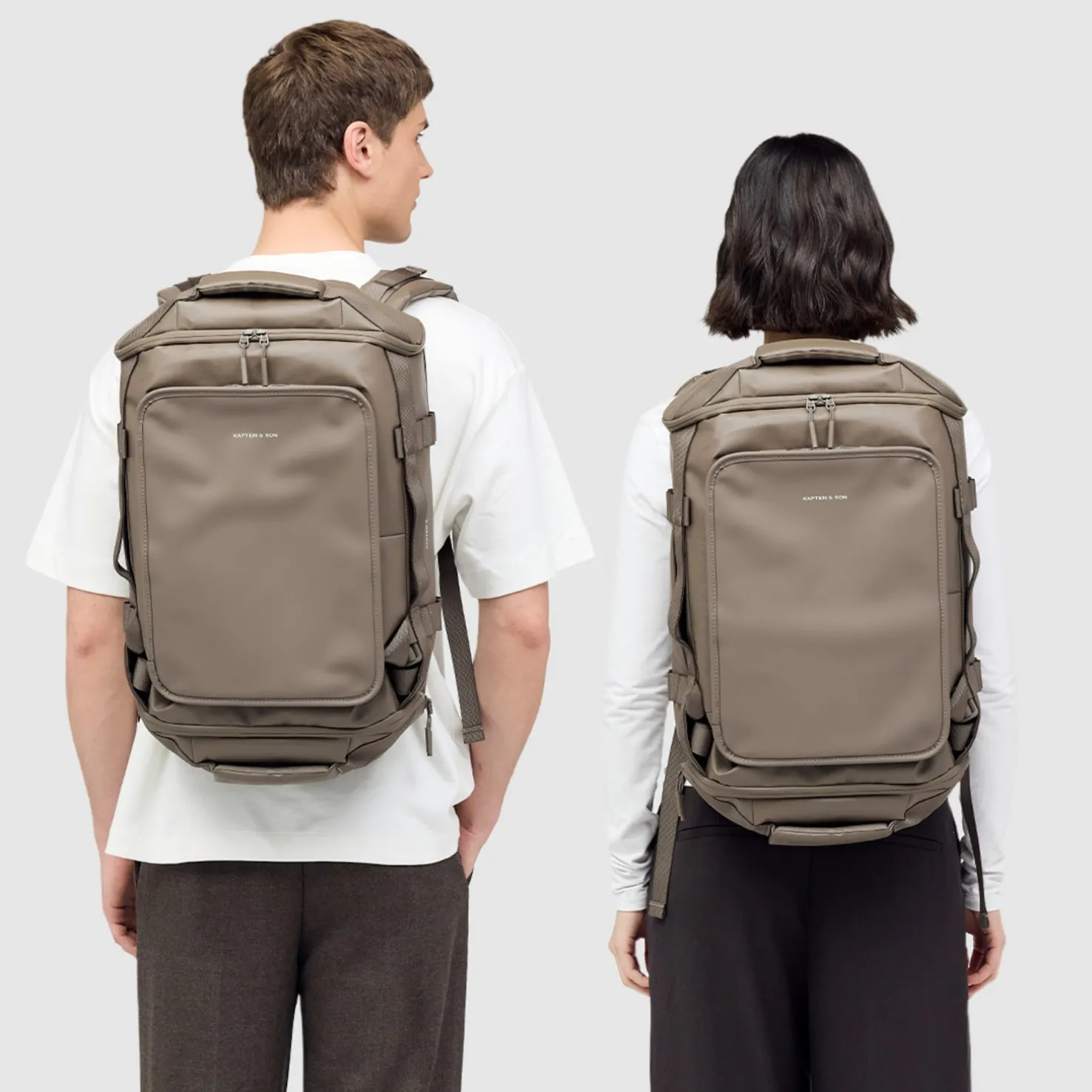 Lisbon Duffle Backpack Small Walnut