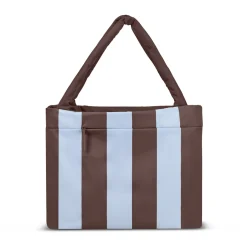 Norva 2in1 Shopper Chocolate Brown/Striped