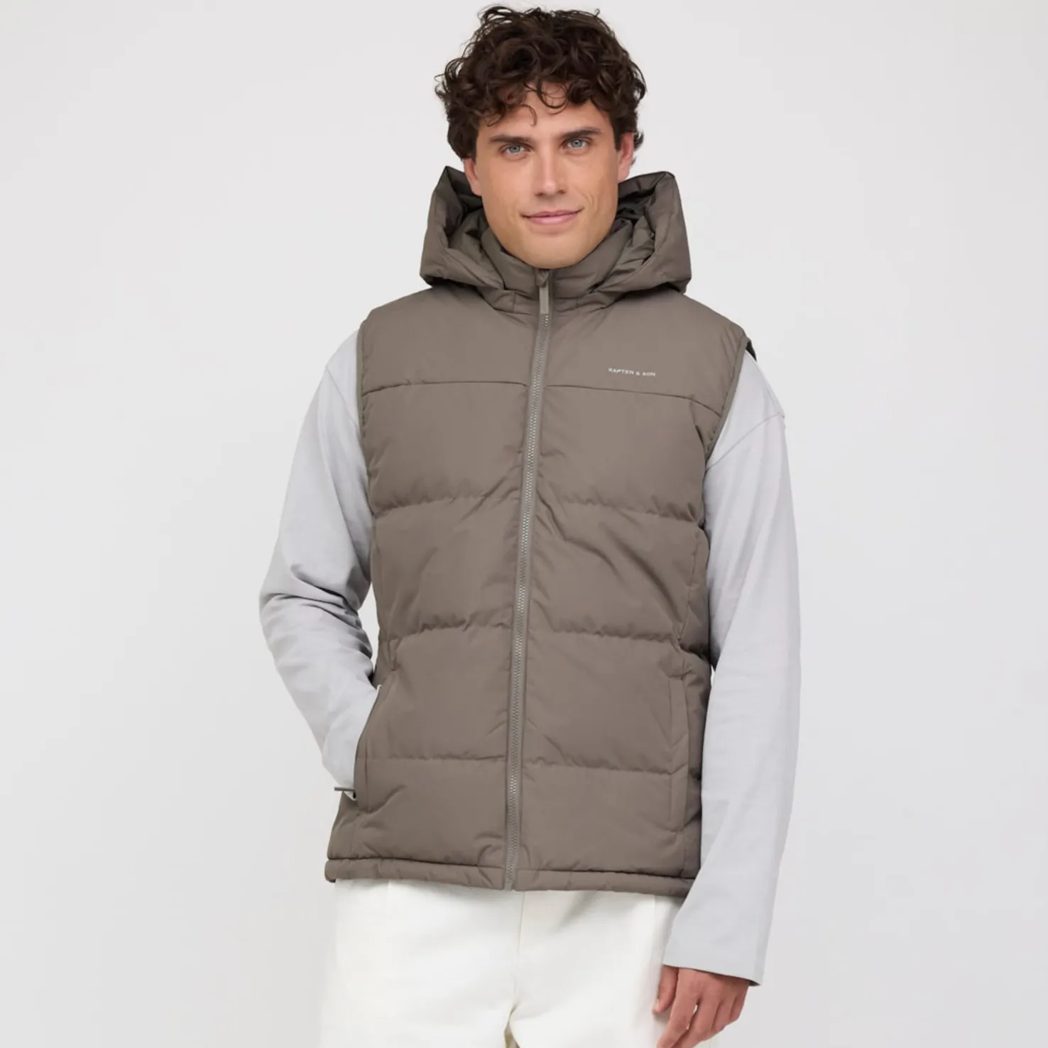 Puffer Vest Taupe