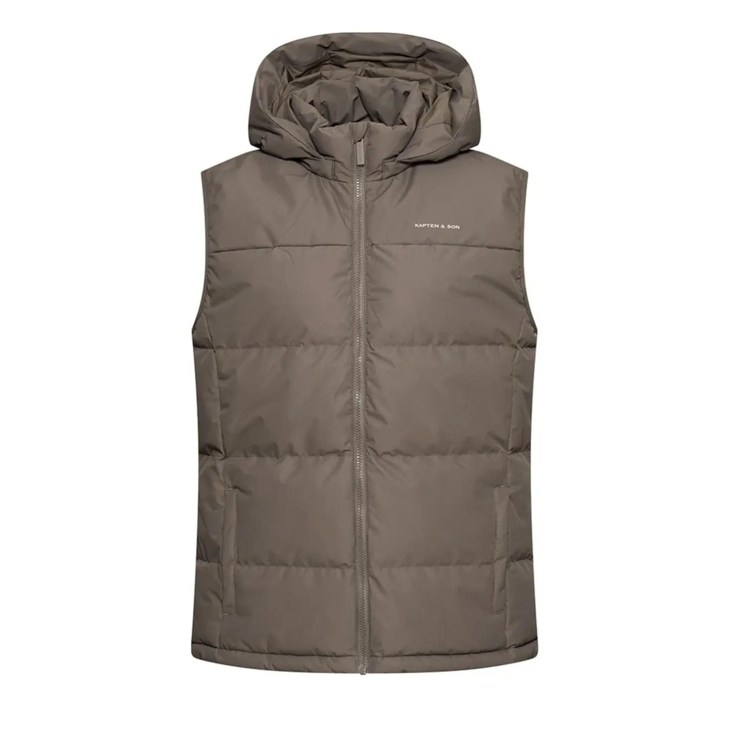 Puffer Vest Taupe