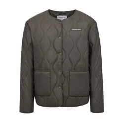 Quilted Light Puffer Jacket Khaki