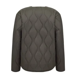 Quilted Light Puffer Jacket Khaki