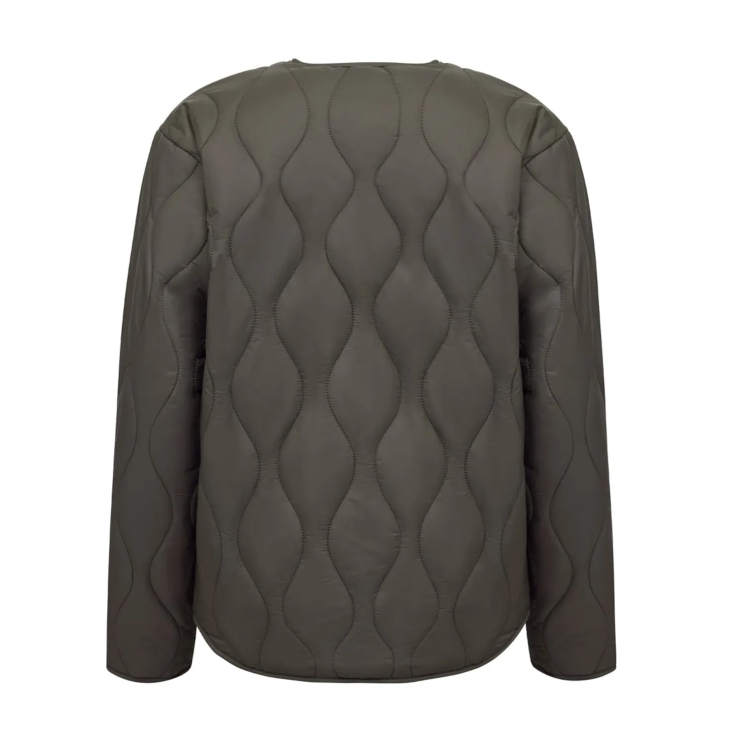 Quilted Light Puffer Jacket Khaki