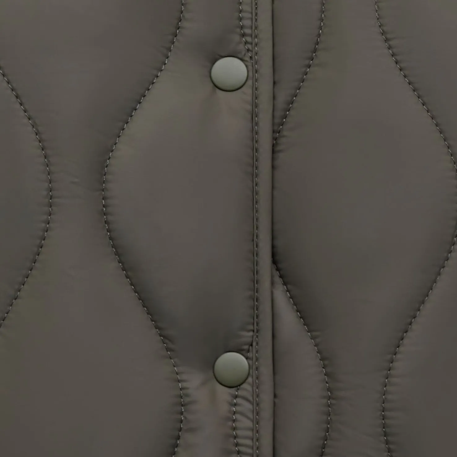 Quilted Light Puffer Jacket Khaki