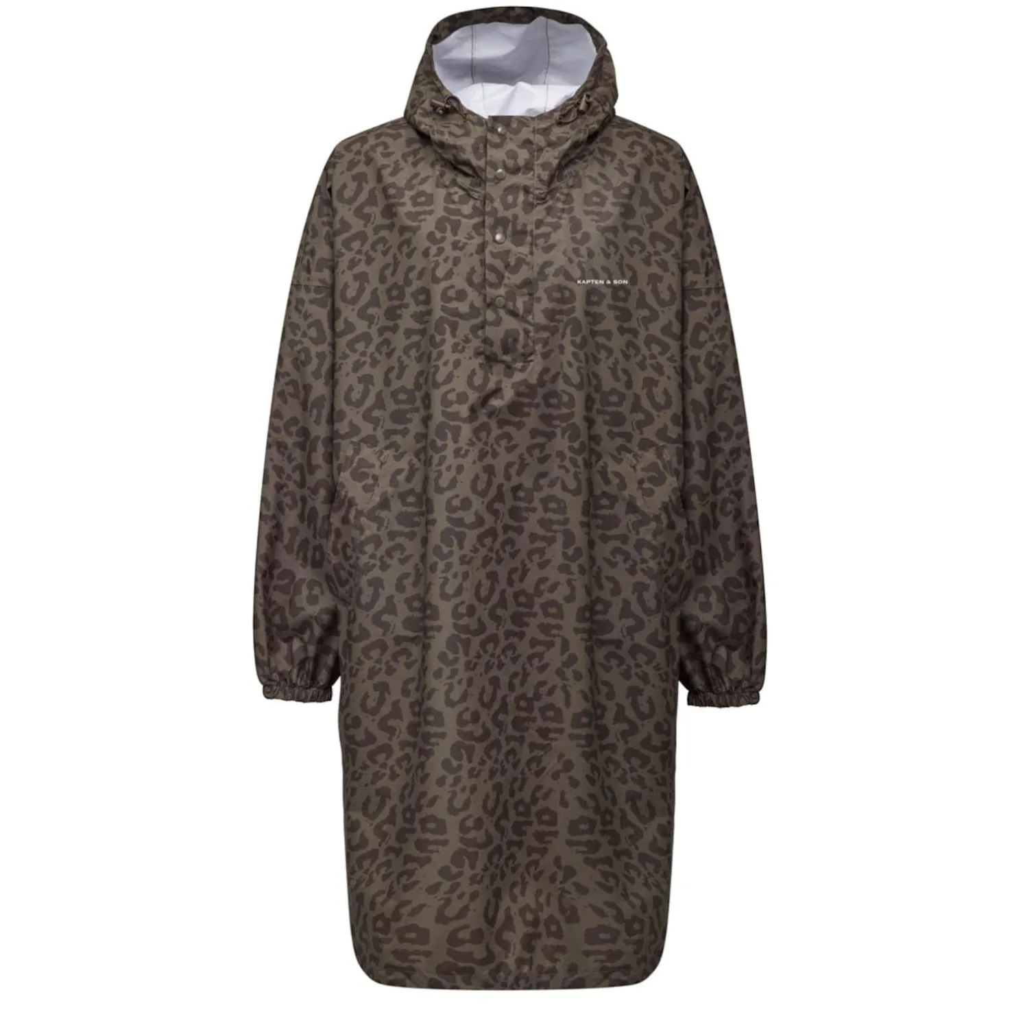 Rain Poncho Leo Dark Brown