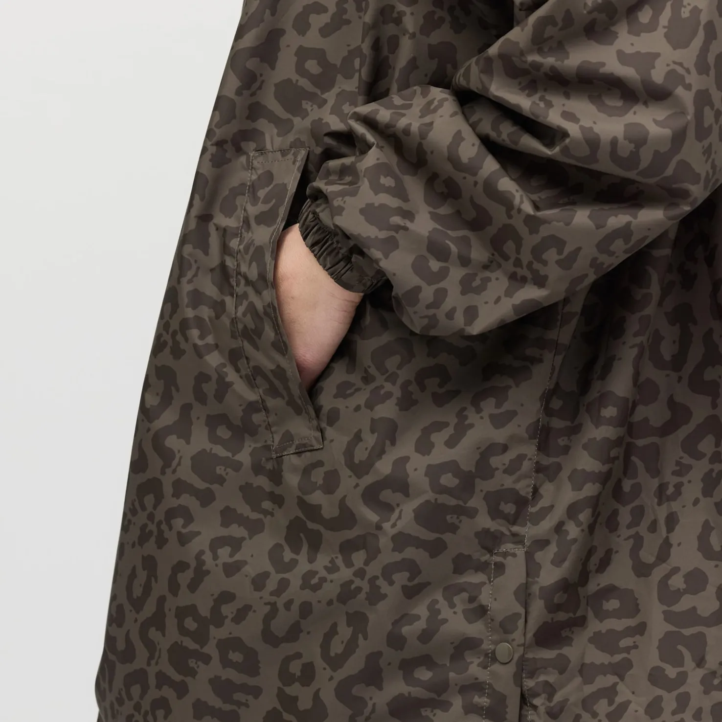 Rain Poncho Leo Dark Brown