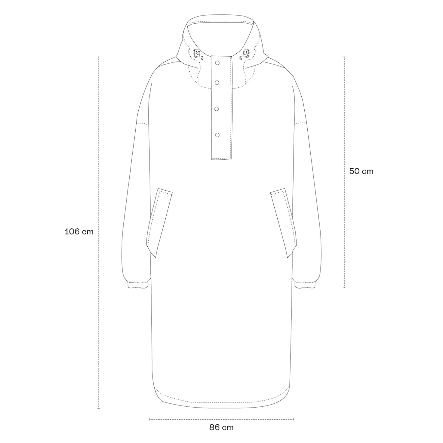 Rain Poncho Leo Dark Brown