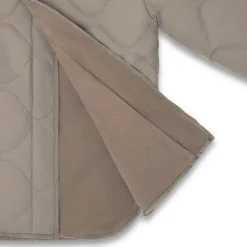 Reversible Bomber Puffer Jacket Taupe/Fleece