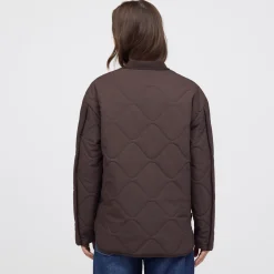 Reversible Bomber Puffer Jacket Chocolate Brown/Leo