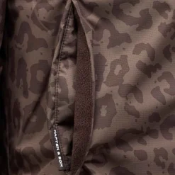 Reversible Bomber Puffer Jacket Chocolate Brown/Leo