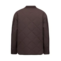 Reversible Bomber Puffer Jacket Chocolate Brown/Leo