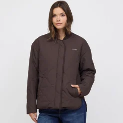 Reversible Bomber Puffer Jacket Chocolate Brown/Leo