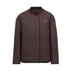 Reversible Bomber Puffer Jacket Chocolate Brown/Leo