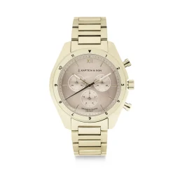 Rise Small Light Gold Cream Steel