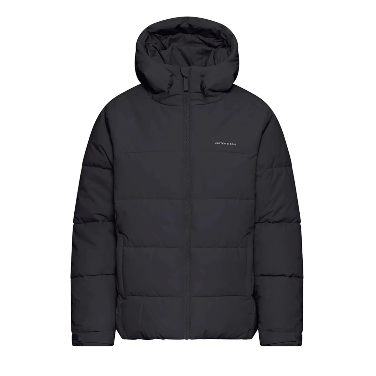 Short Winter Puffer Jacket All Black