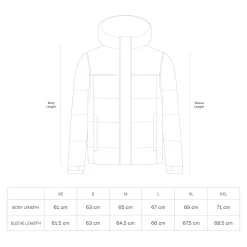 Short Winter Puffer Jacket All Black