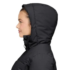 Short Winter Puffer Jacket All Black