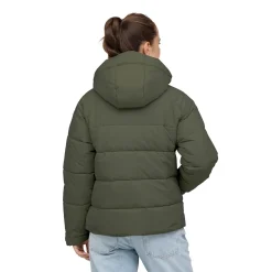 Short Winter Puffer Jacket Olive