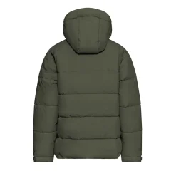 Short Winter Puffer Jacket Olive