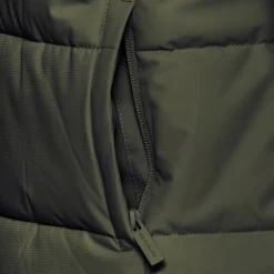 Short Winter Puffer Jacket Olive