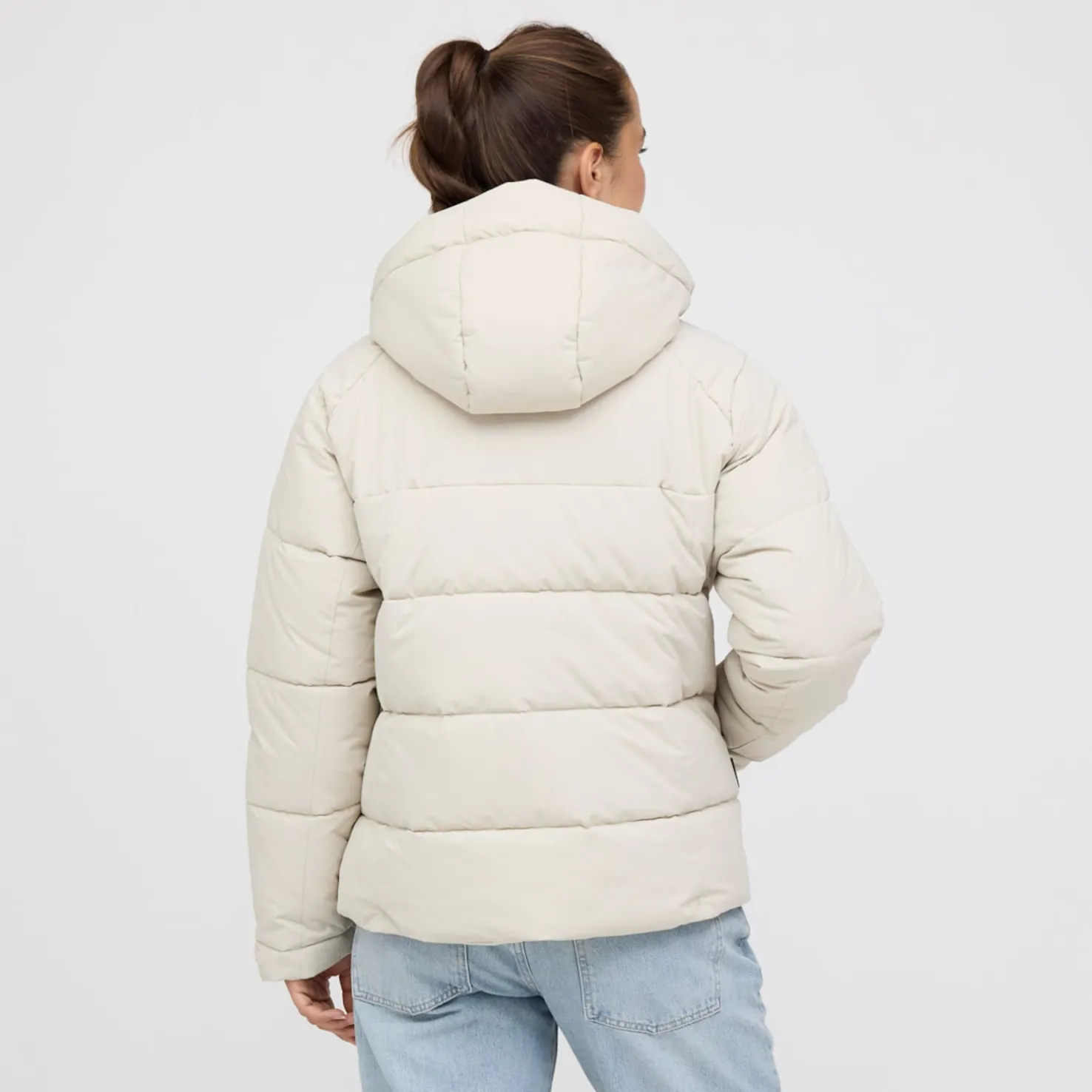 Short Winter Puffer Jacket Sandstone