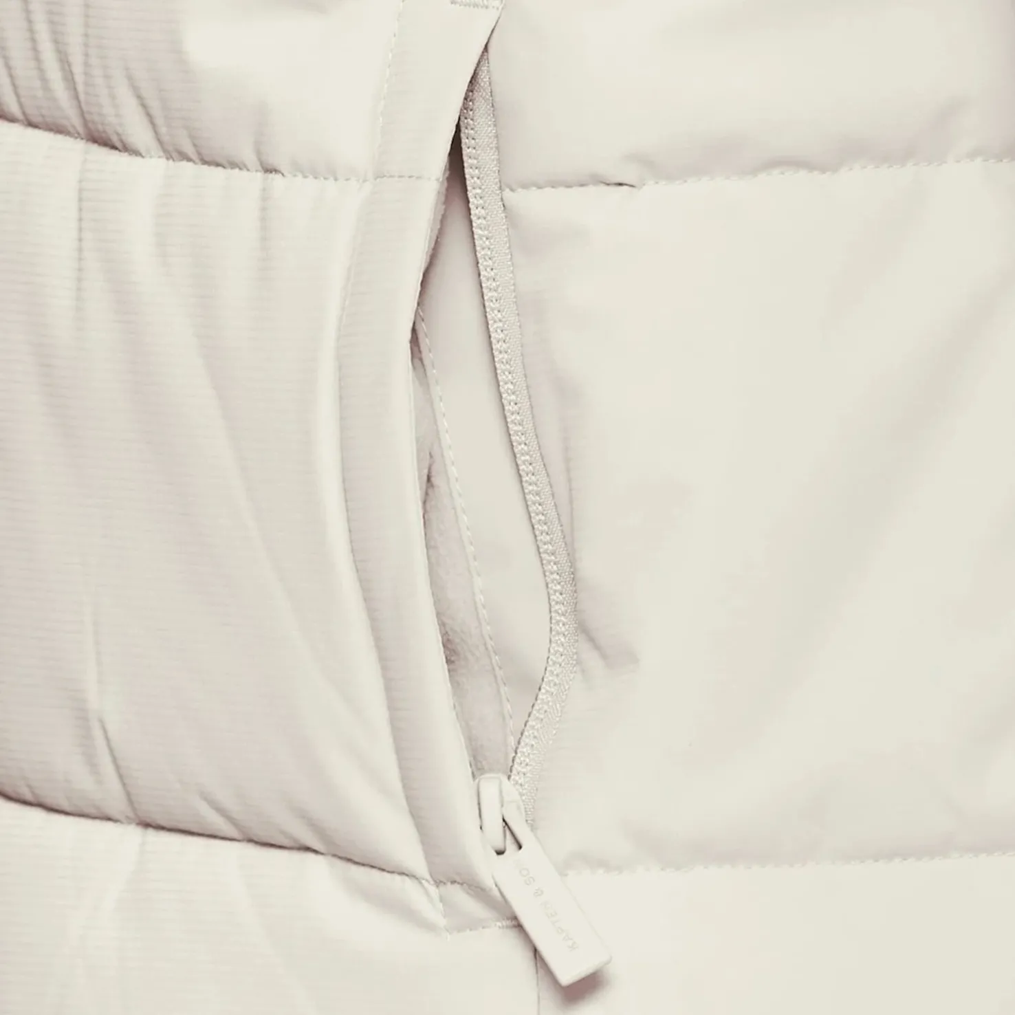 Short Winter Puffer Jacket Sandstone