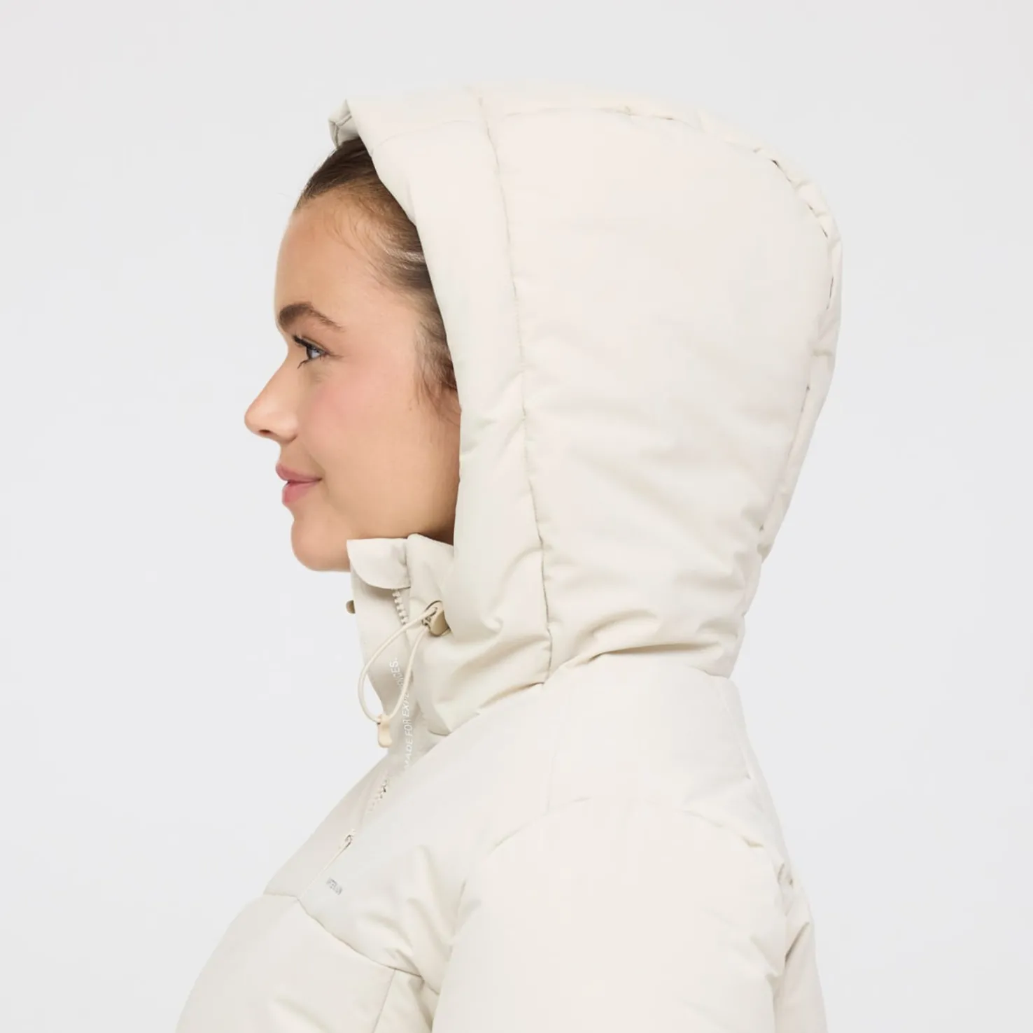 Short Winter Puffer Jacket Sandstone