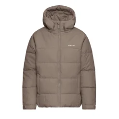 Short Winter Puffer Jacket Taupe