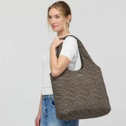 Skara Cloud Shopper Leo Dark Brown