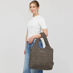 Skara Cloud Shopper Leo Dark Brown