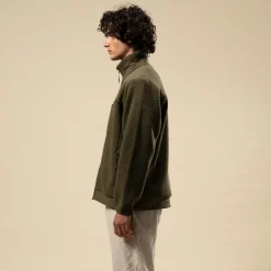 Teddy Fleece Jacket Forest Green