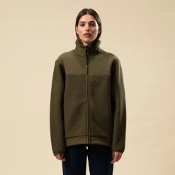 Teddy Fleece Jacket Forest Green