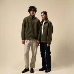 Teddy Fleece Jacket Forest Green