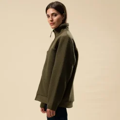 Teddy Fleece Jacket Forest Green